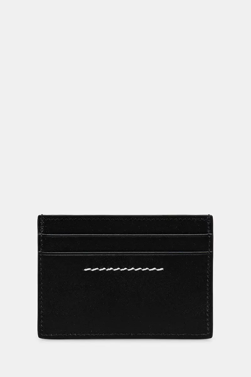 portacarte in pelle Nero miniatura 2