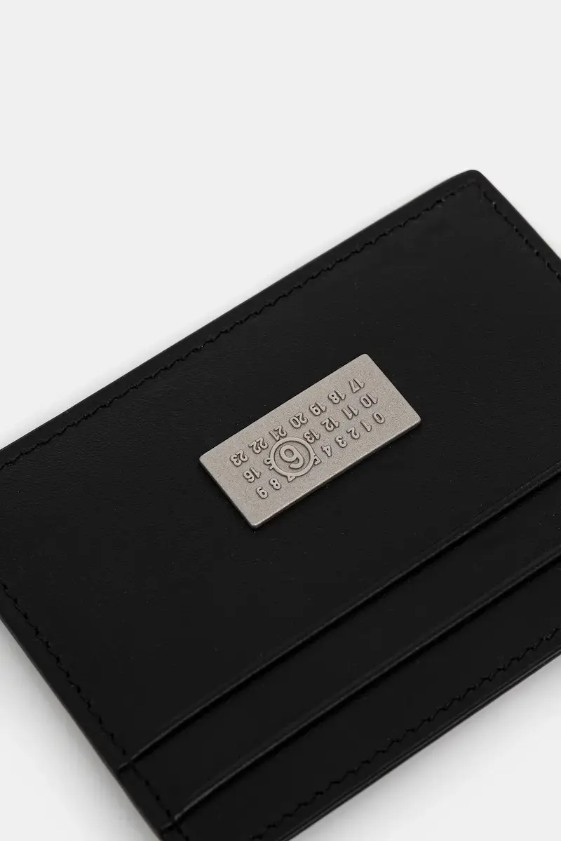 portacarte in pelle Nero miniatura 3