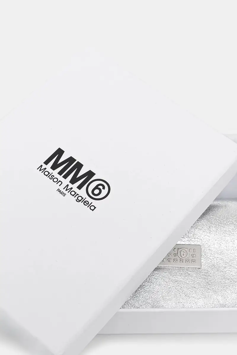 portafoglio in pelle Grigio miniatura 4