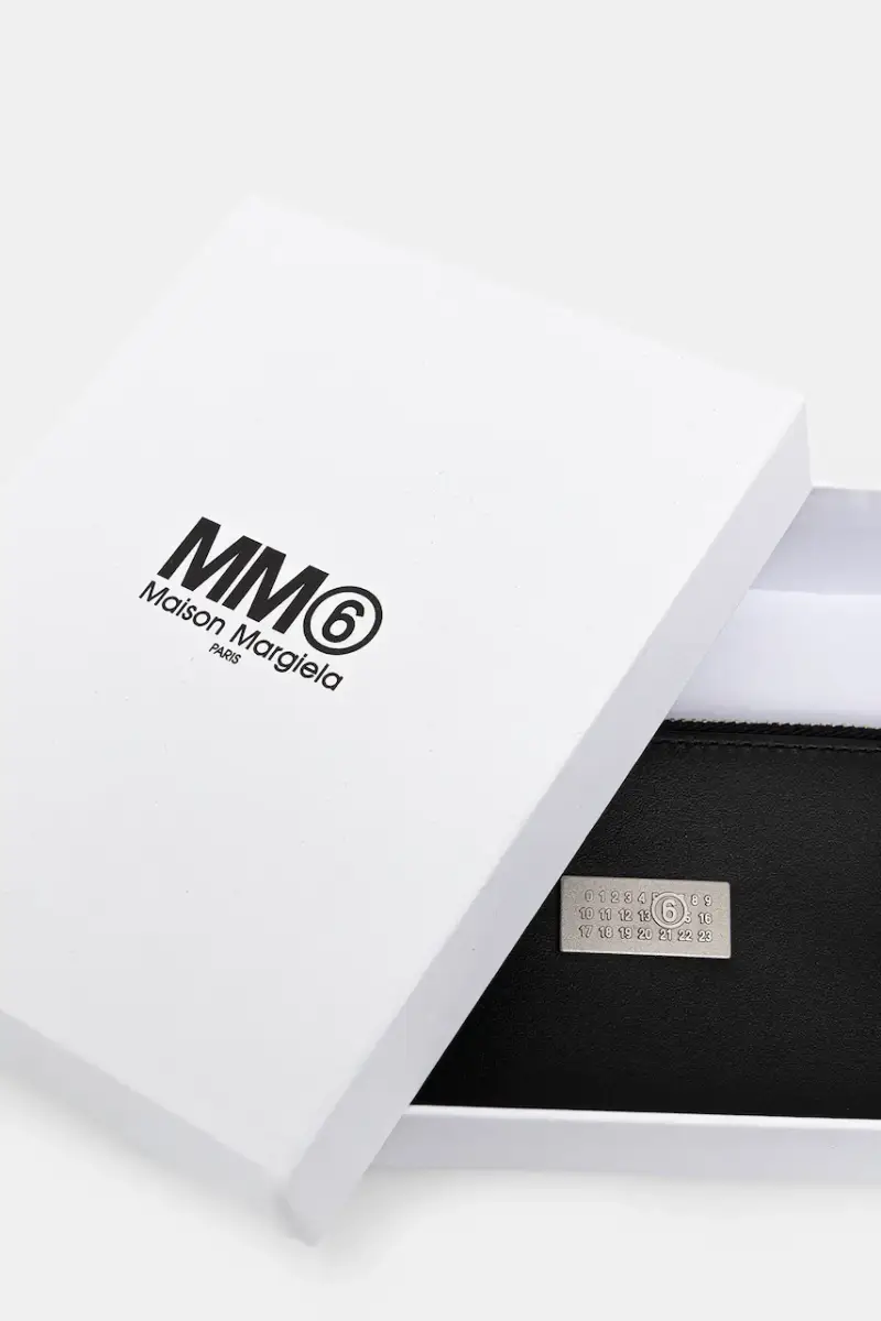 portafoglio in pelle Nero miniatura 4