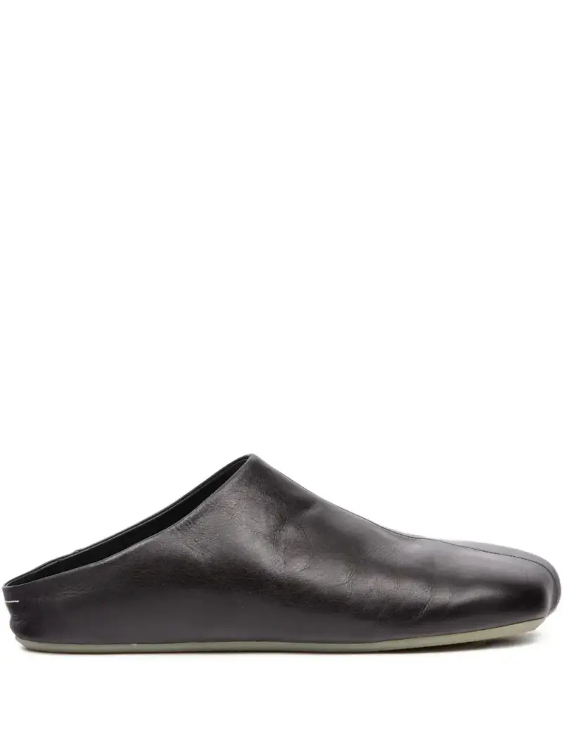 Mm6 Maison Margiela Sabot nero in pelle