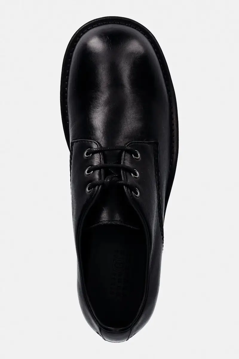 Mm6 Maison Margiela Sneakers nere in pelle miniatura 4