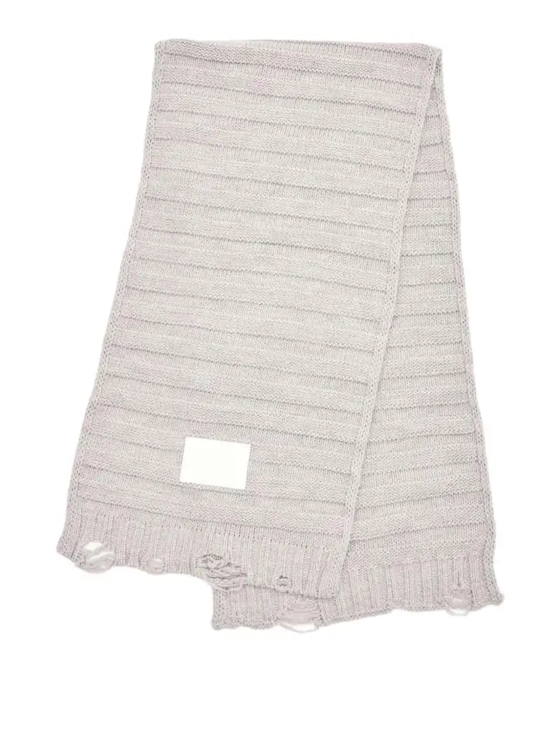 Sciarpa In Maglia Grigio