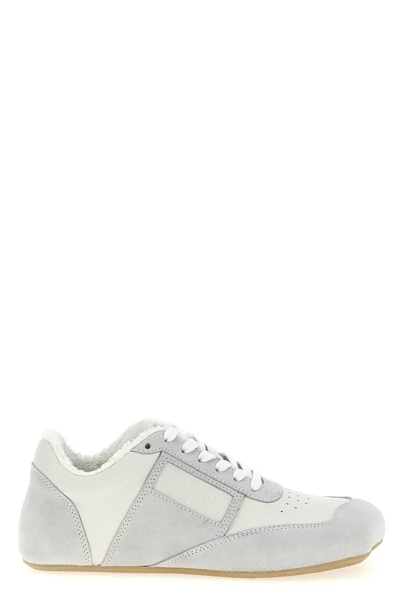 Mm6 Maison Margiela Sneakers grigio in suede e pelle