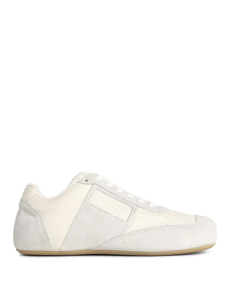 Sneakers anatomiche in pelle nappa Bianco