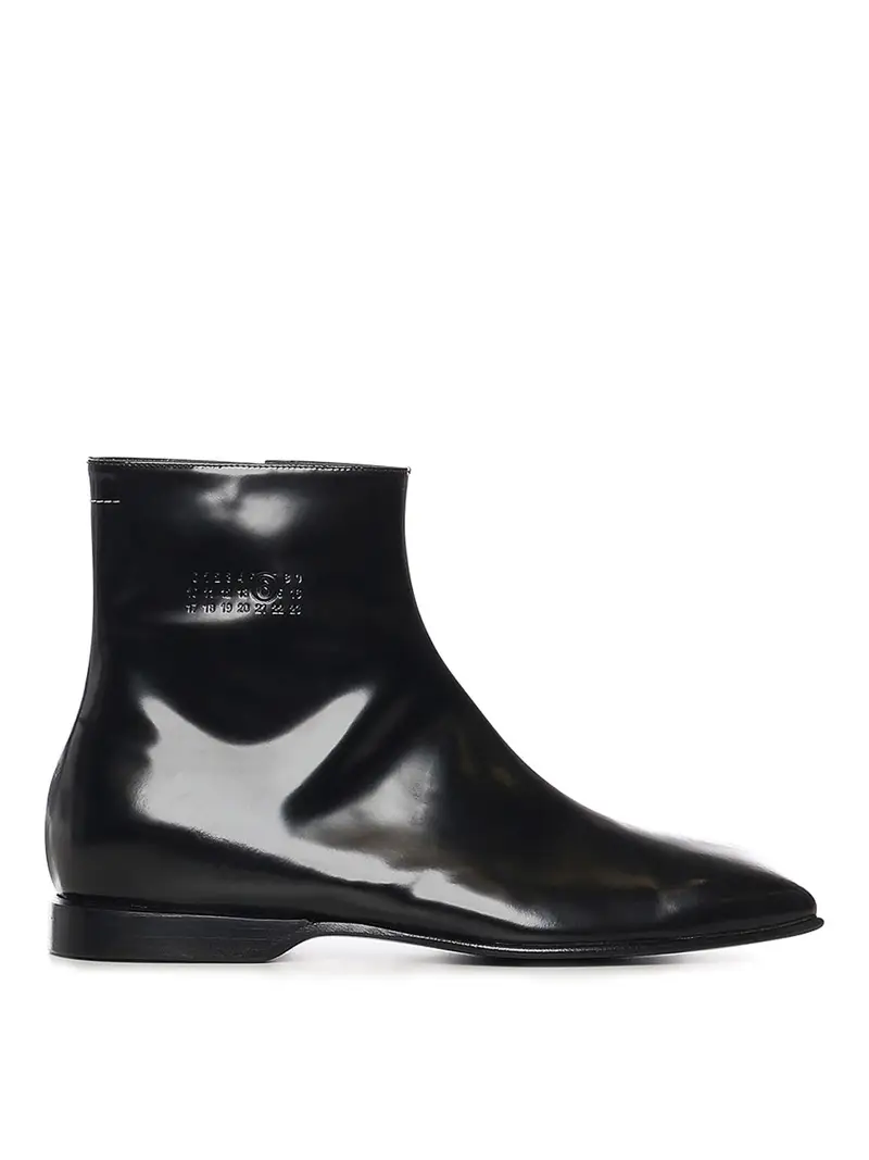 Stivaletti in pelle Nero