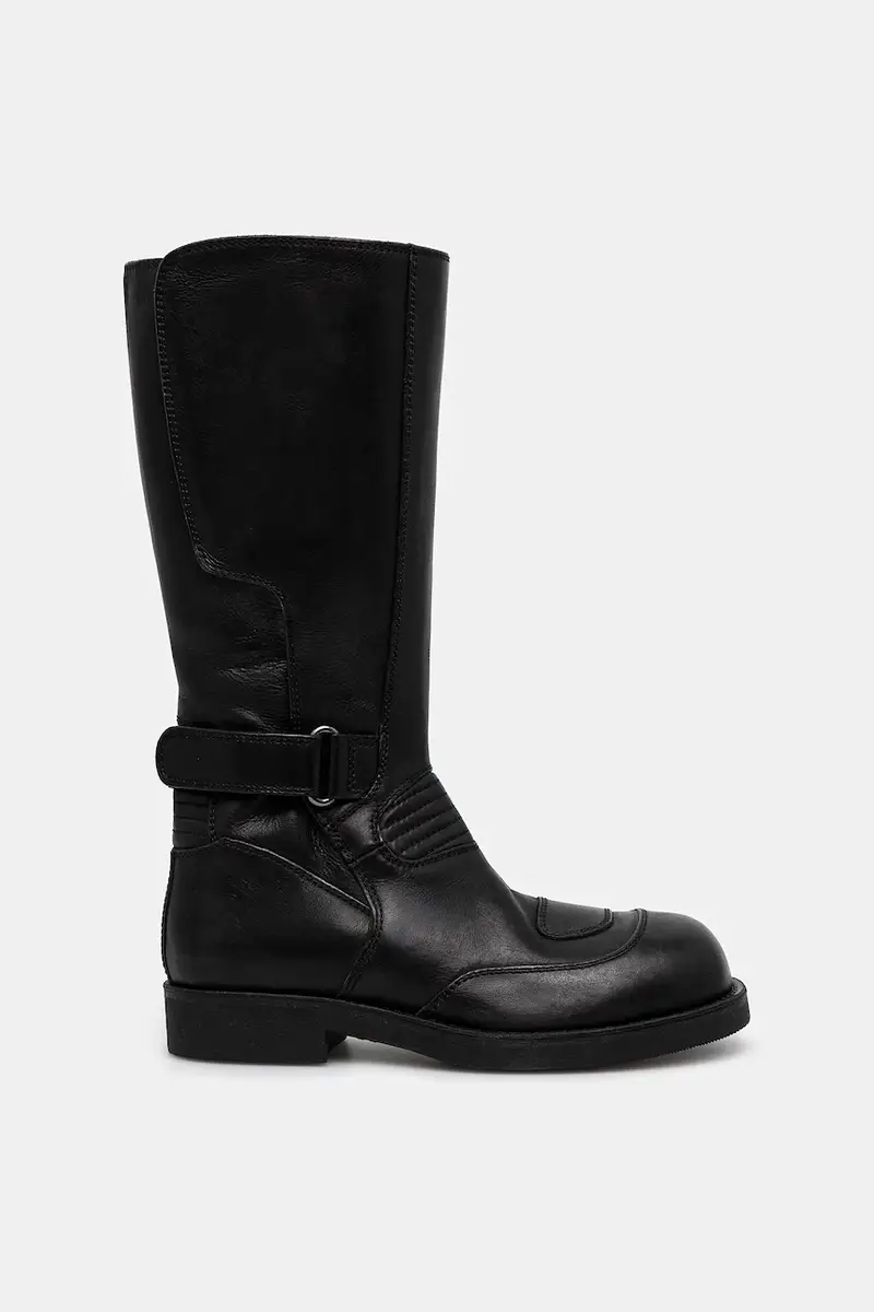 stivali in pelle donna colore nero S66WW0100.P7431.T8013 miniatura 2