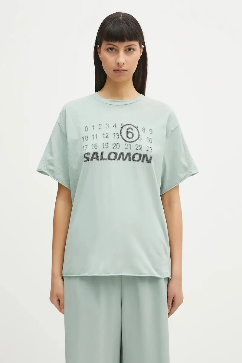 t-shirt colore turchese S52GC0345