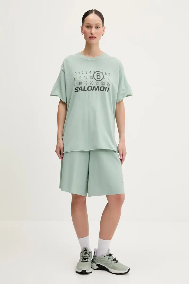 t-shirt colore turchese S52GC0345 miniatura 2