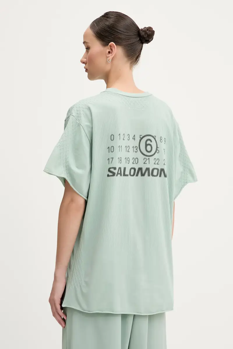 t-shirt colore turchese S52GC0345 miniatura 3