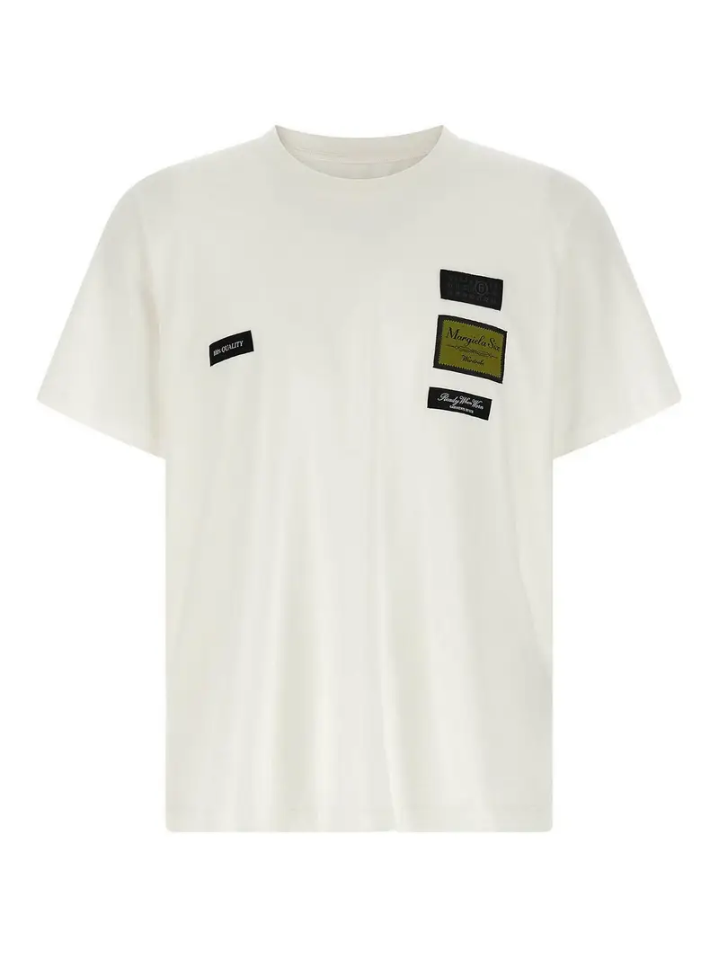 T-shirt con toppa Bianco