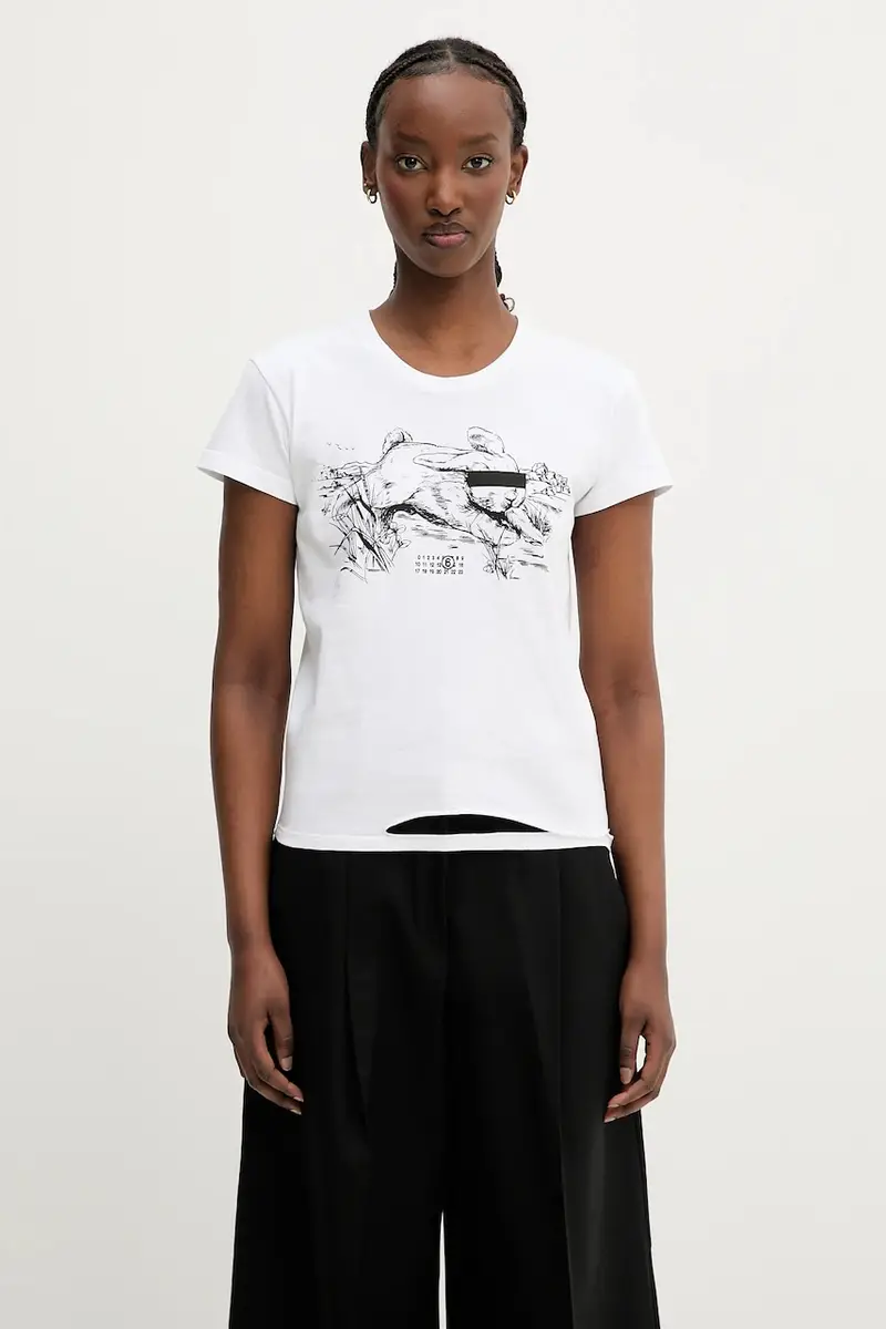MM6 MAISON MARGIELA T-shirt Donna Bianco 2244906