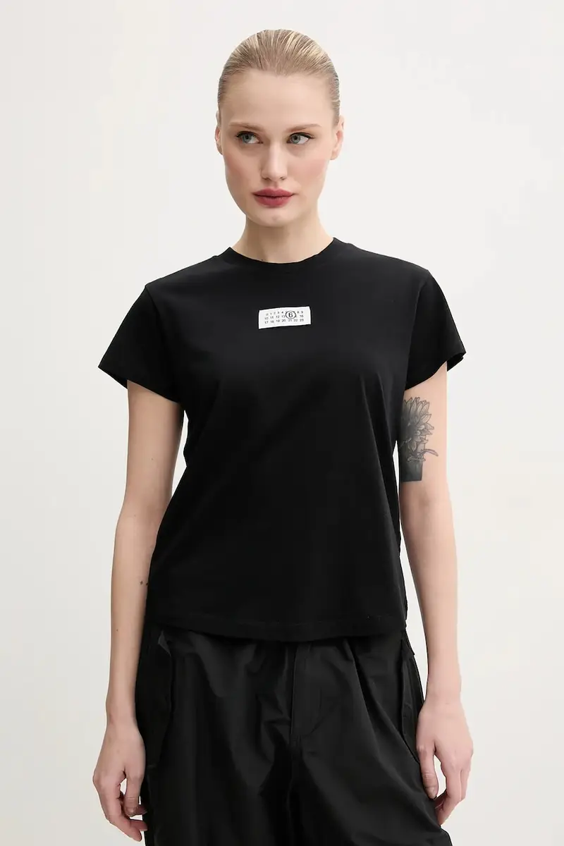 MM6 MAISON MARGIELA T-shirt Donna Nero 2253959