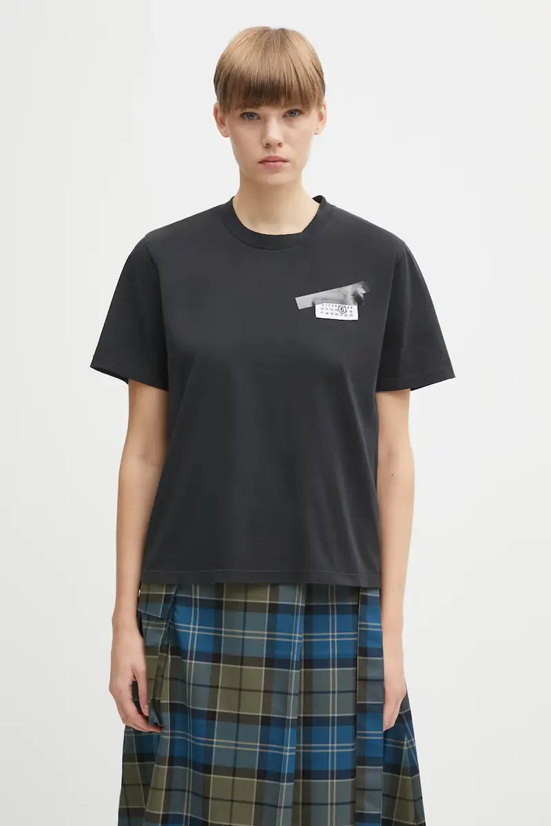 MM6 MAISON MARGIELA T-shirt Donna Nero 3039595