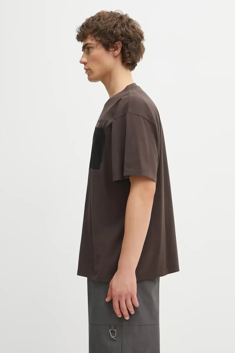 MM6 MAISON MARGIELA T-shirt Uomo Marrone 3103124 miniatura 2