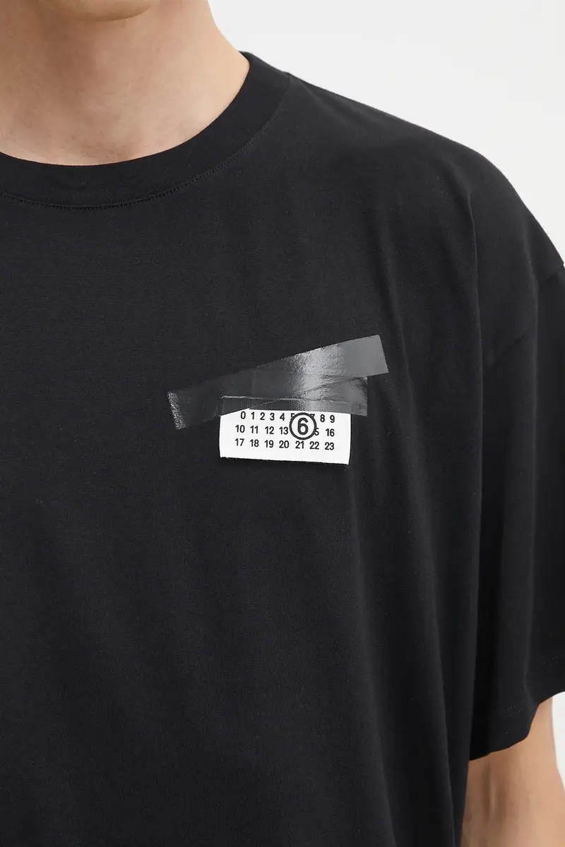 MM6 MAISON MARGIELA T-shirt Uomo Nero 3275822 miniatura 4