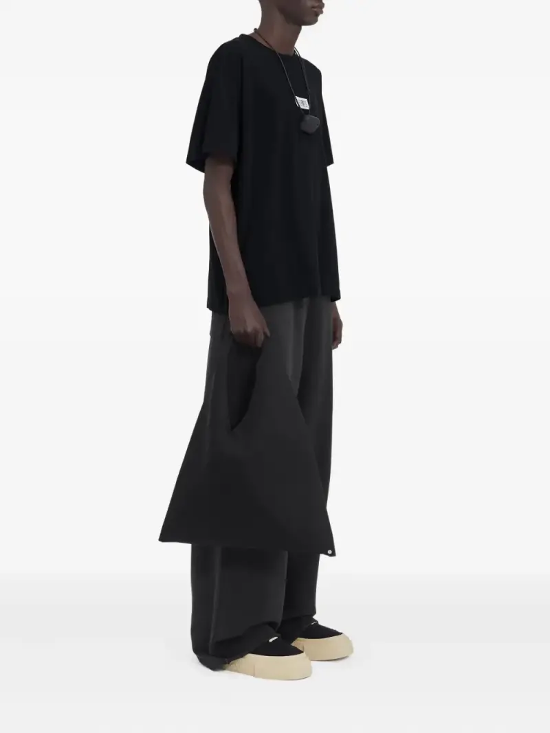 Mm6 Maison Margiela Maglia nera in cotone miniatura 2