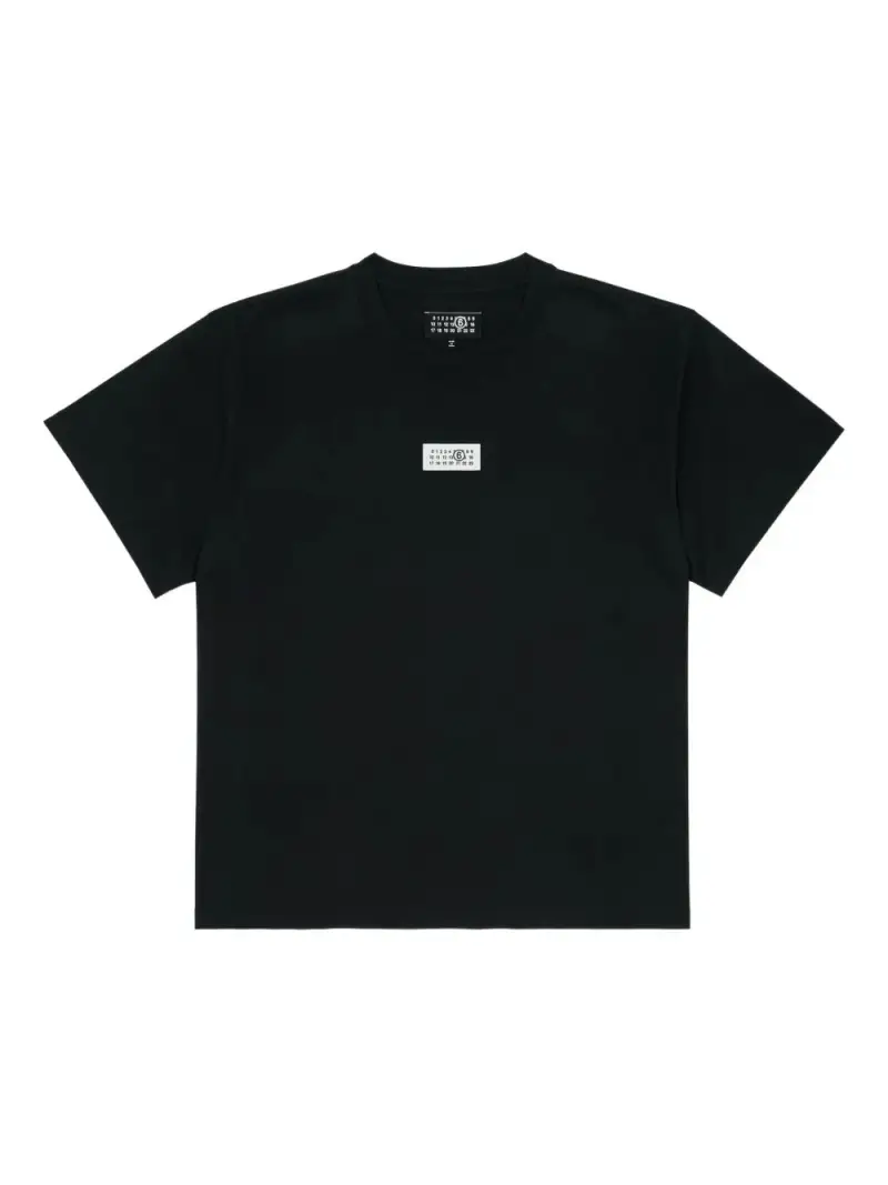 Mm6 Maison Margiela Maglia nera in cotone