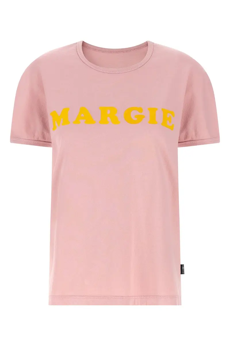 T-Shirt Stampa Ad Arco Rosa