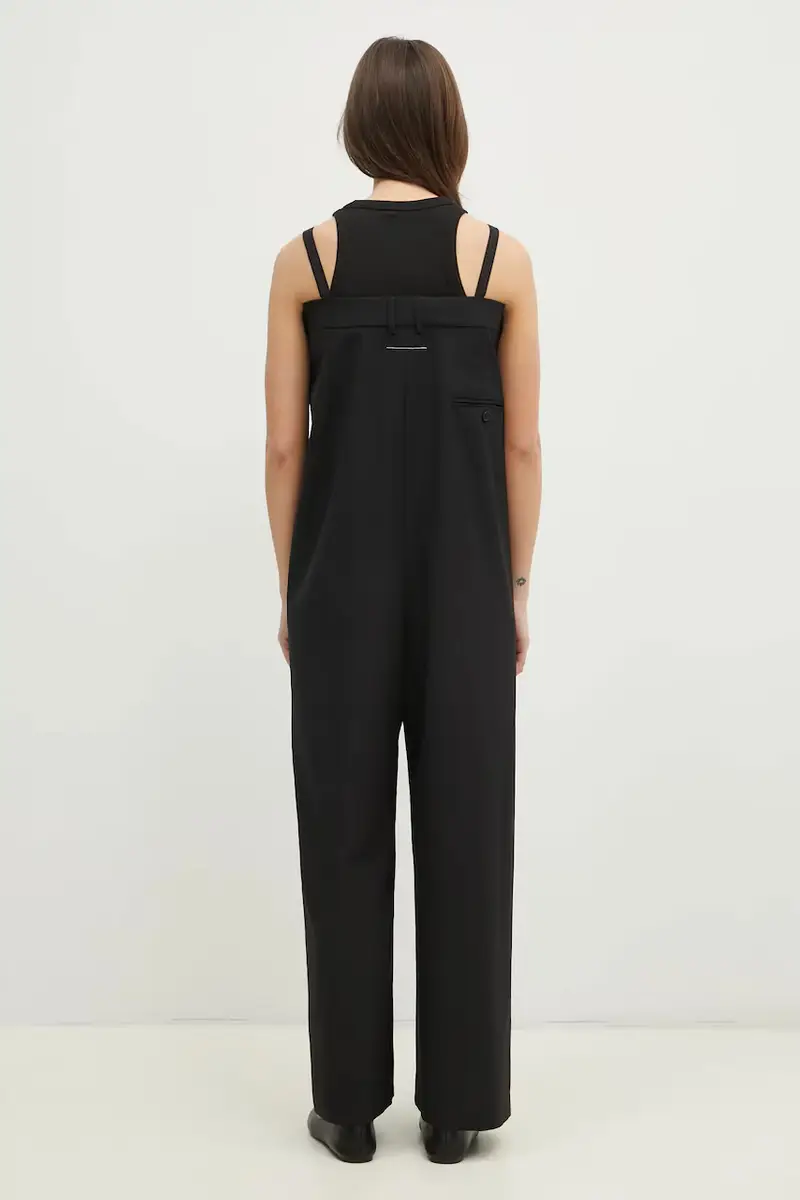 tuta in cotone Nero miniatura 3