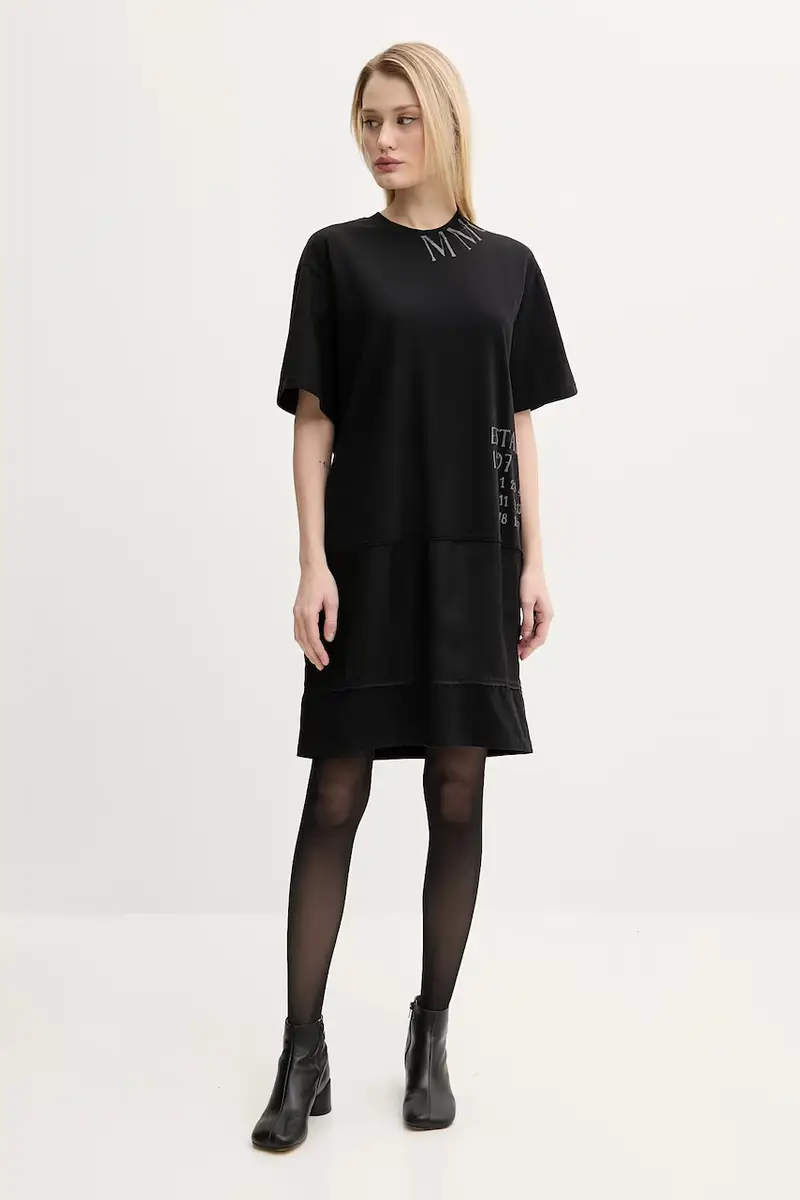 vestito colore nero S52DA0058.M20050 miniatura 2