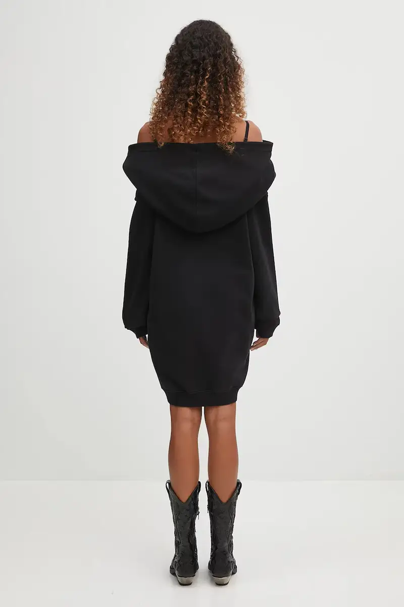 vestito in cotone colore nero S52DD0074.M25014.900 miniatura 3