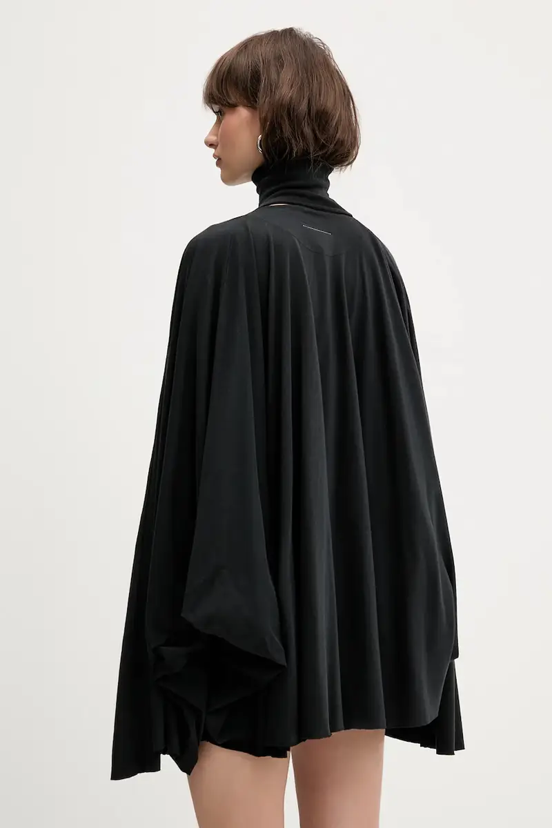 vestito in cotone colore nero S62DA0038 miniatura 4