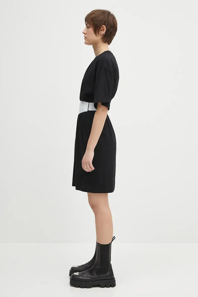 vestito in cotone Nero miniatura 2