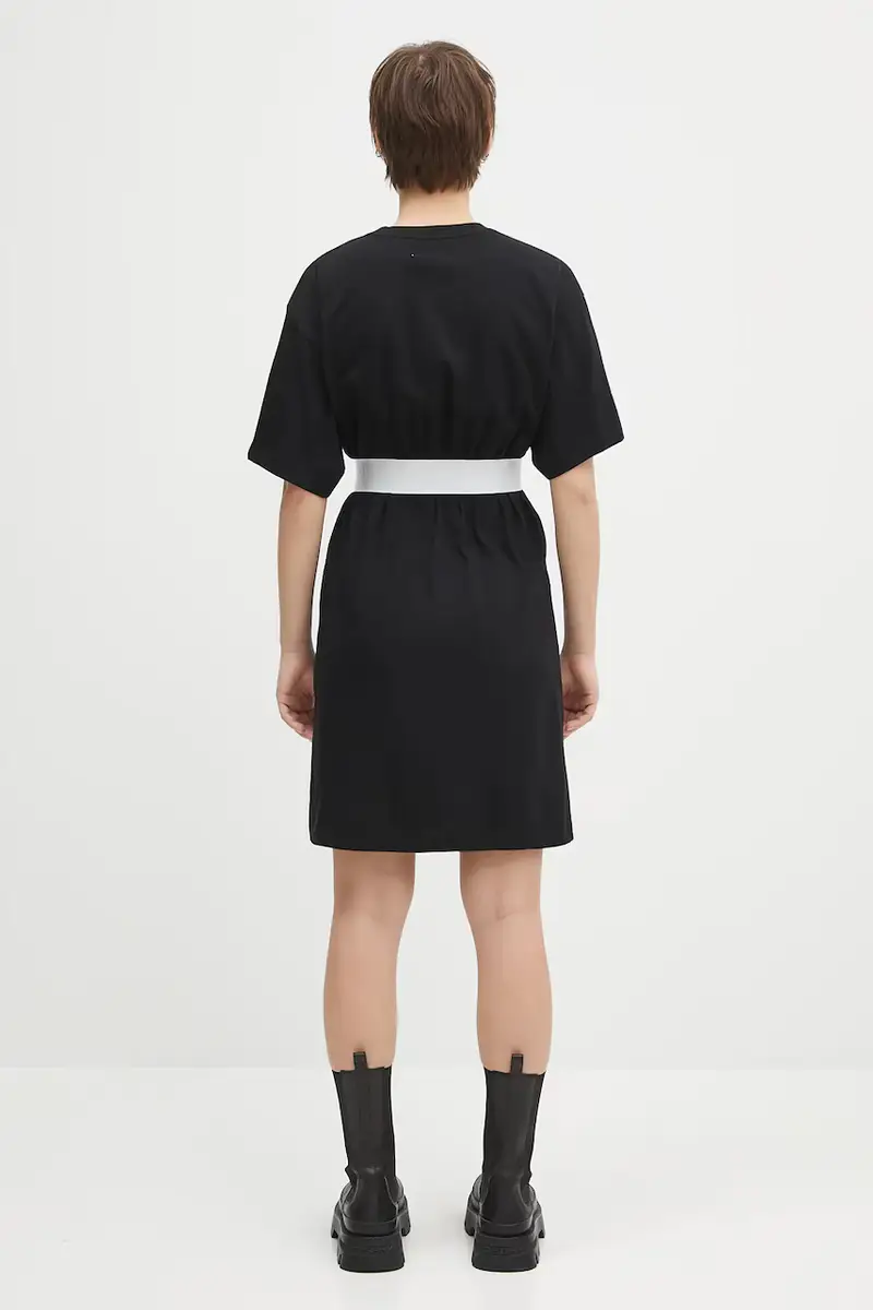 vestito in cotone Nero miniatura 3