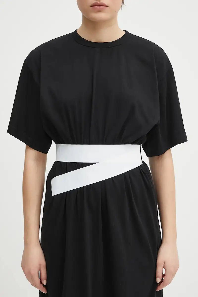 vestito in cotone Nero miniatura 4