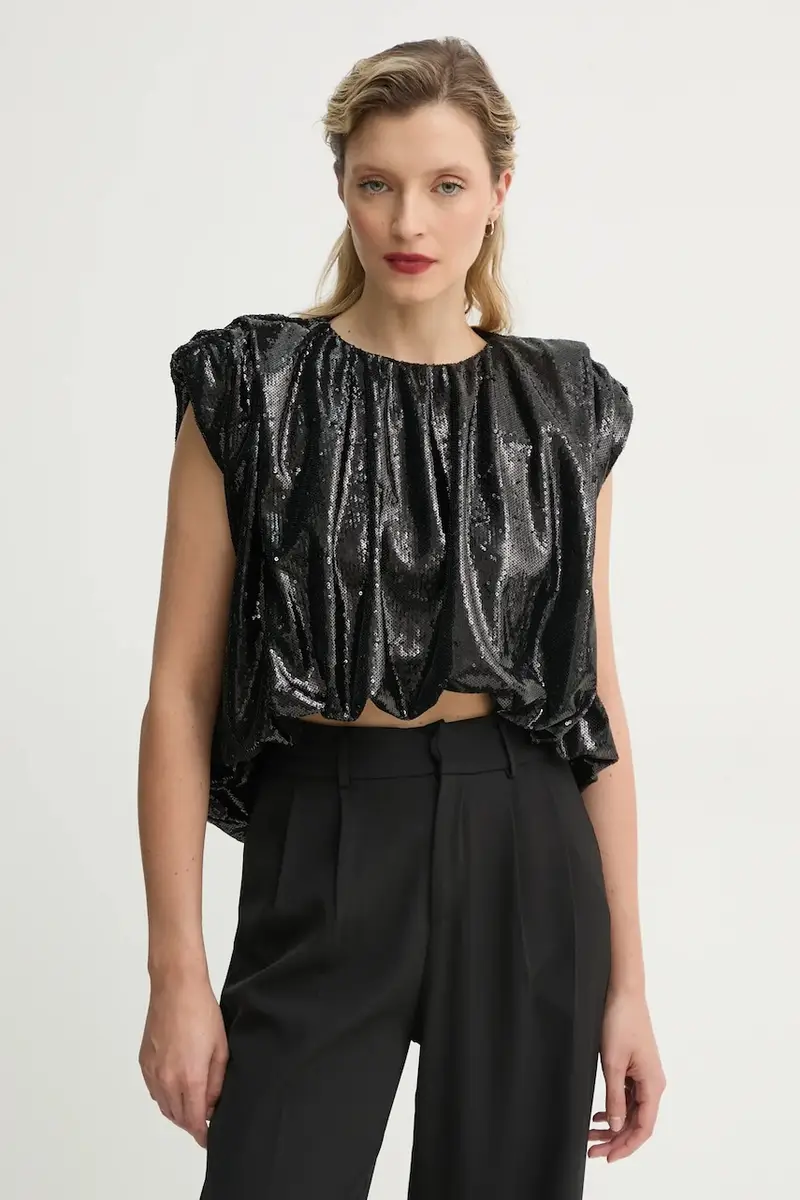 MMC STUDIO Top Donna Nero 2229552