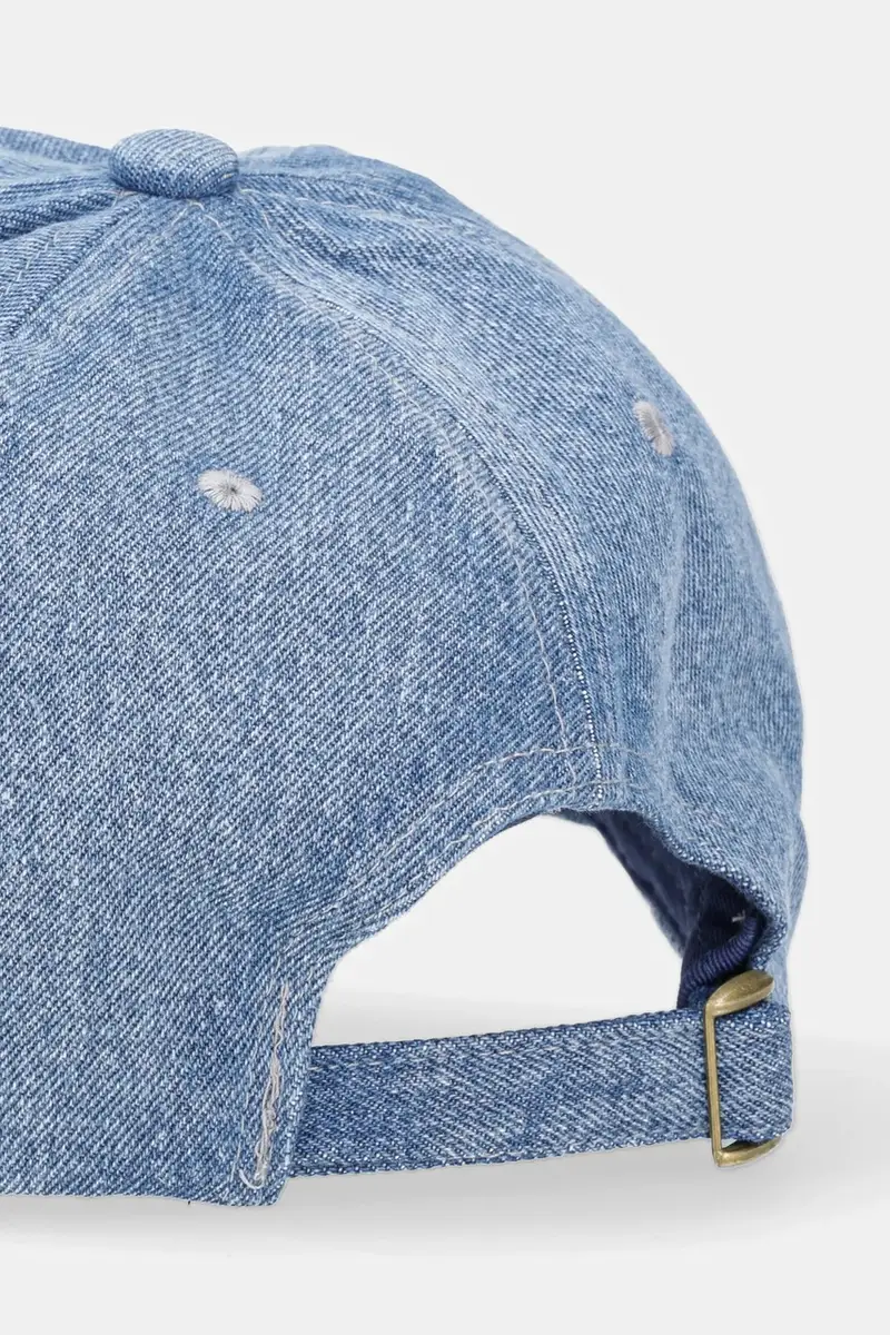 cappelo con visiera jeans colore blu navy con applicazione SPEED miniatura 3