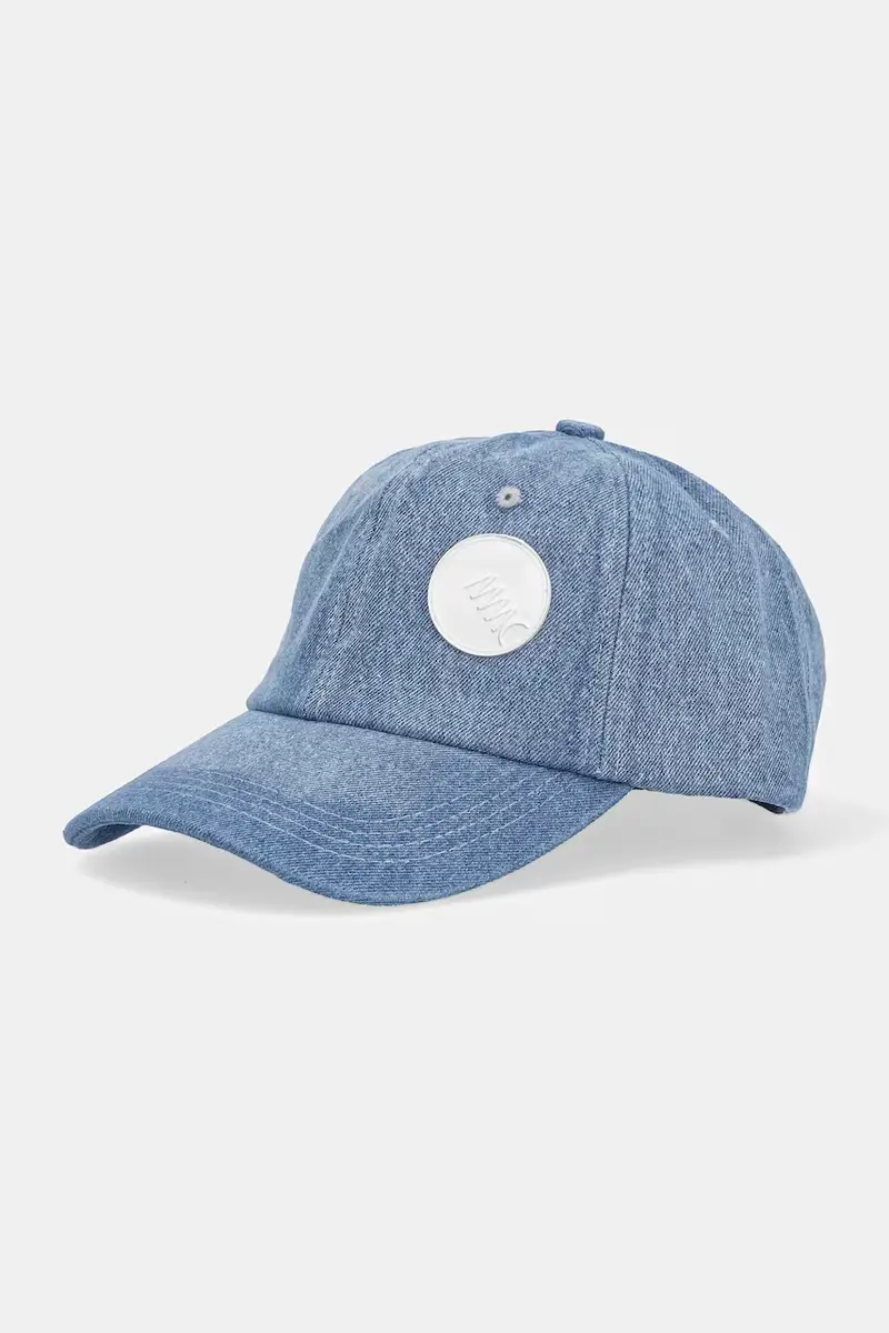 cappelo con visiera jeans colore blu navy con applicazione SPEED