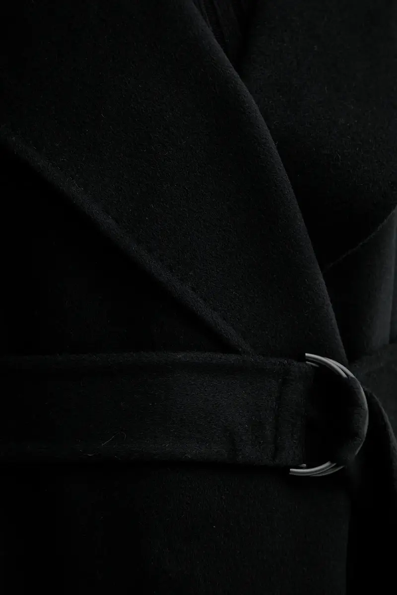 cappotto in lana Nero miniatura 5