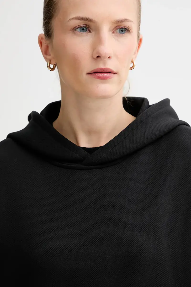 Mmc Studio Maglia nera con cappuccio miniatura 4