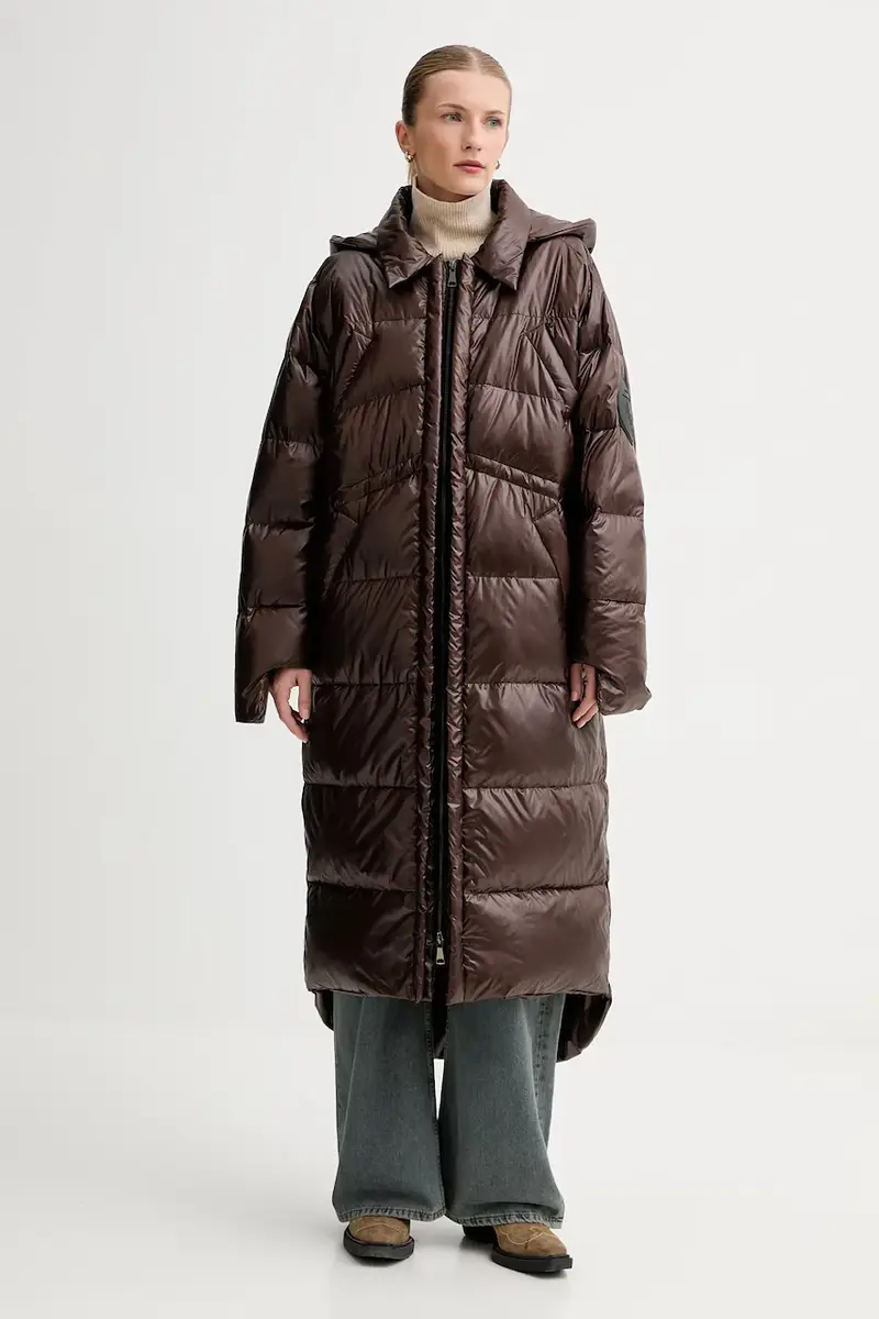 Mmc Studio Piumino marrone per donna in tessuto tecnico