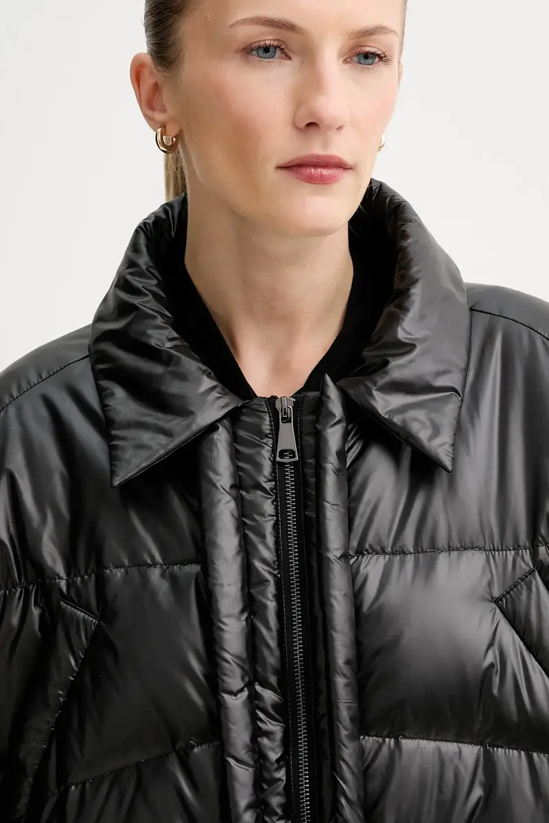 Mmc Studio Piumino nero per donna in tessuto tecnico miniatura 4