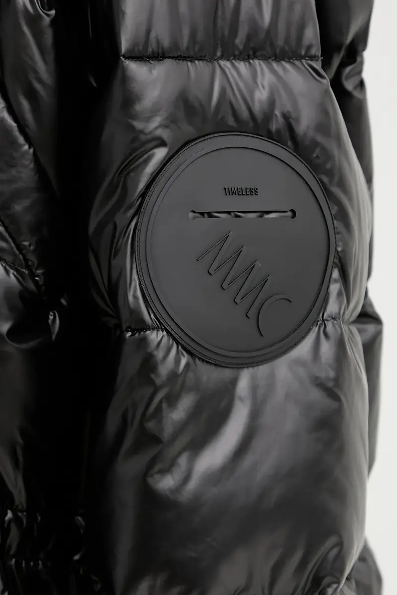 Mmc Studio Piumino nero per donna in tessuto tecnico miniatura 5