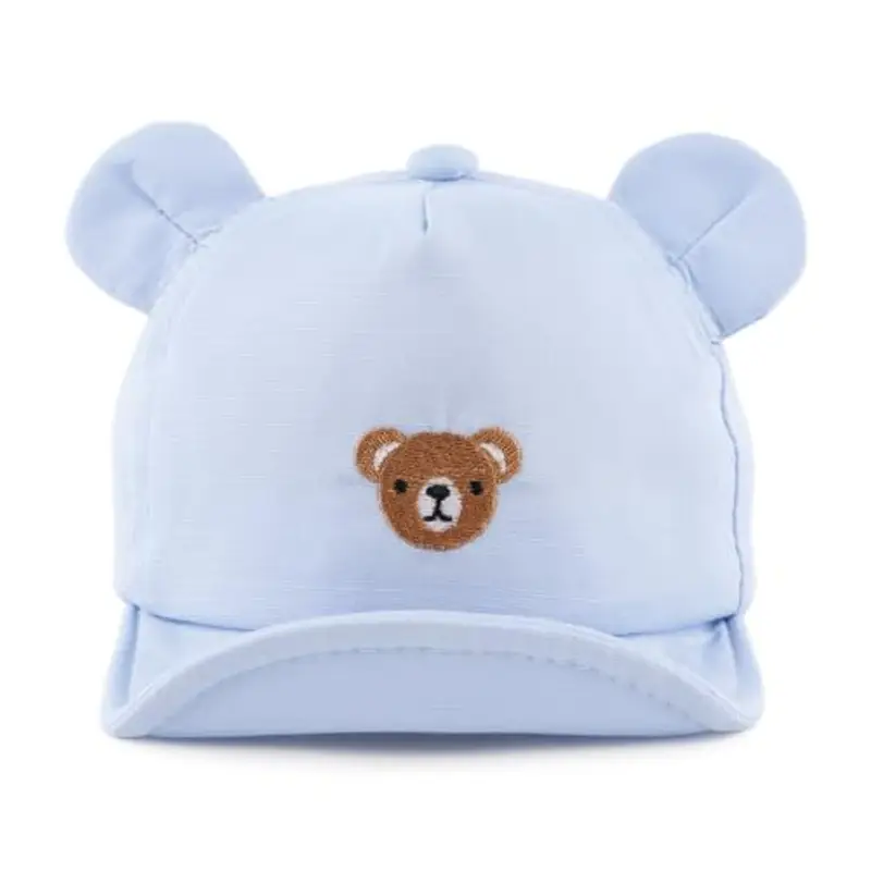 MniJiza Orso Cappellino per Neonati Bambino Ragazza Ragazzo Cappello da Sole Primavera Estate (3-18 Mois, Orso Azzurro)