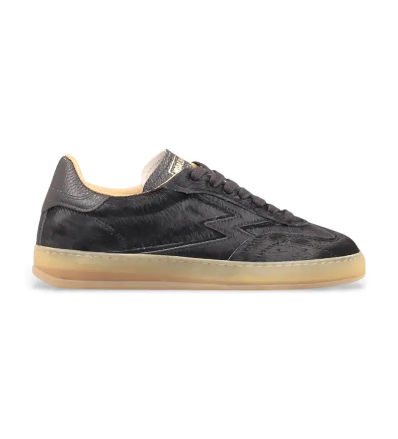per donna. CL145 Sneakers Club in pelle nera (36), Nero, Basso, Stringhe, Casual