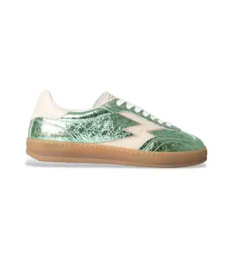 per donna CL292 Sneakers in pelle Green Club (36), Basso, Stringhe, Casual, Verde Menta