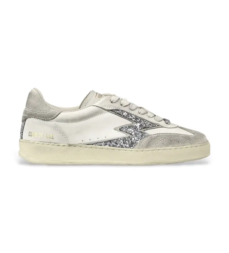 per donna MG630CO1 Sneakers in pelle White Club (36), Bianco, Basso, Stringhe, Casual