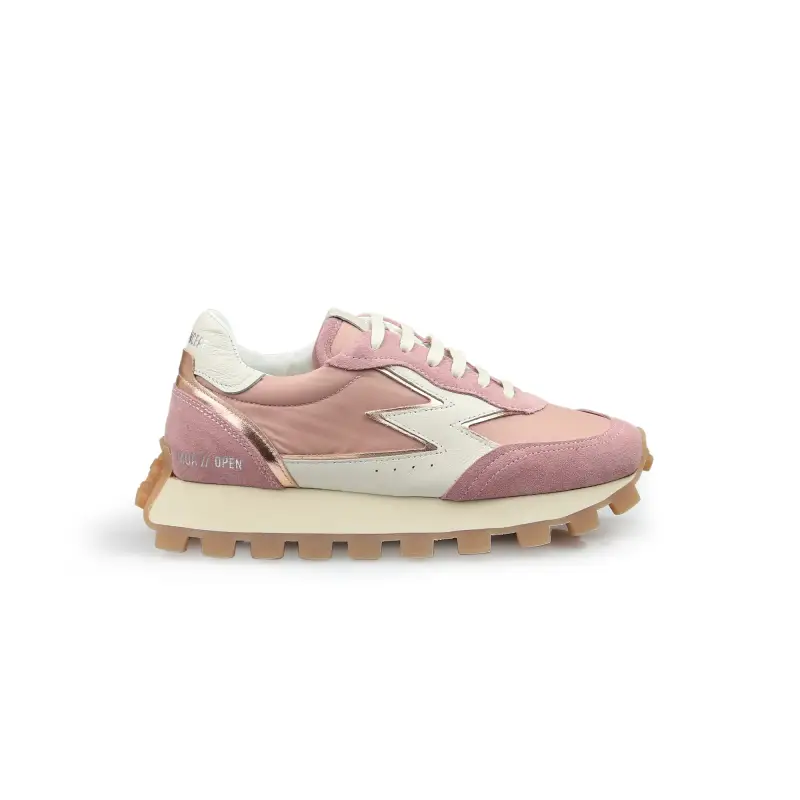 Open rosa con logo off white