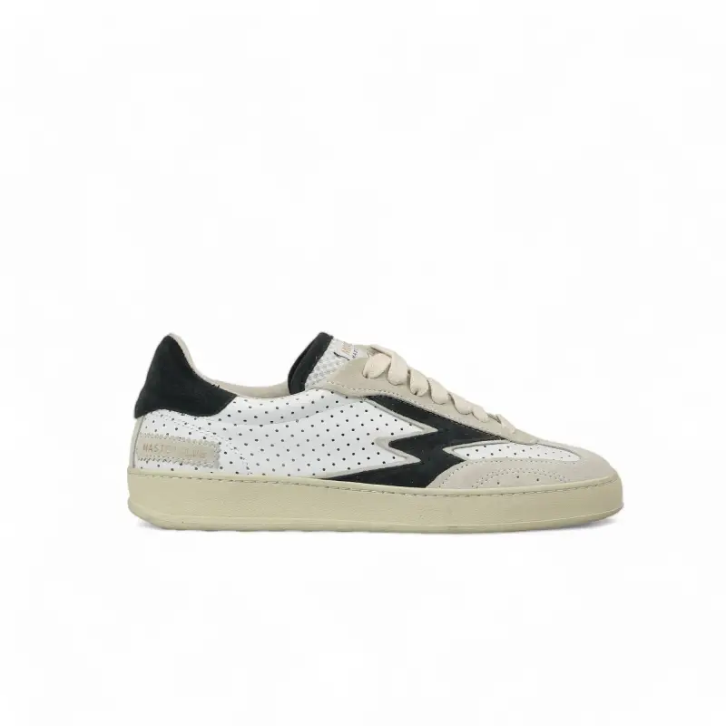 Sneaker Club Bianca Logo nero Donna