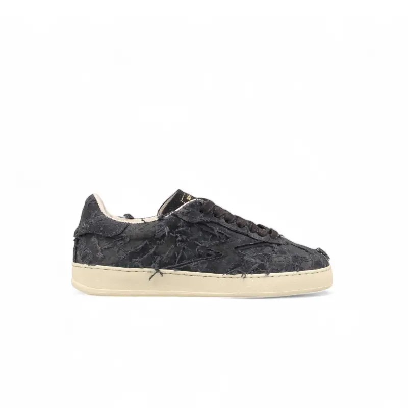 SNEAKER CLUB CANVAS NERO donna