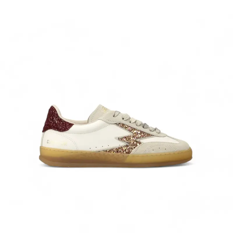 Sneaker Club De Luxe bianche e glitter