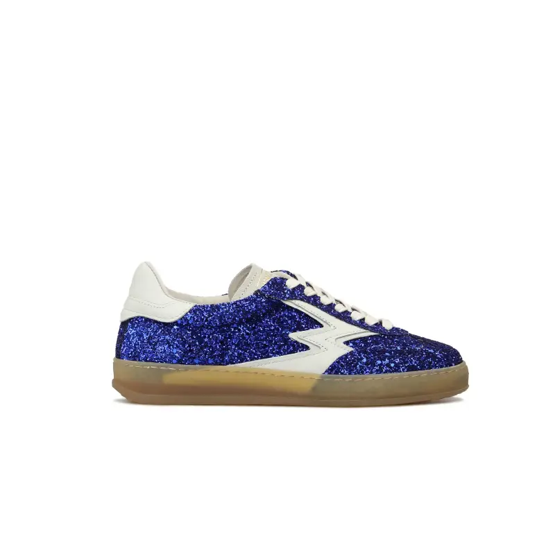 SNEAKER CLUB GLITTER BLU
