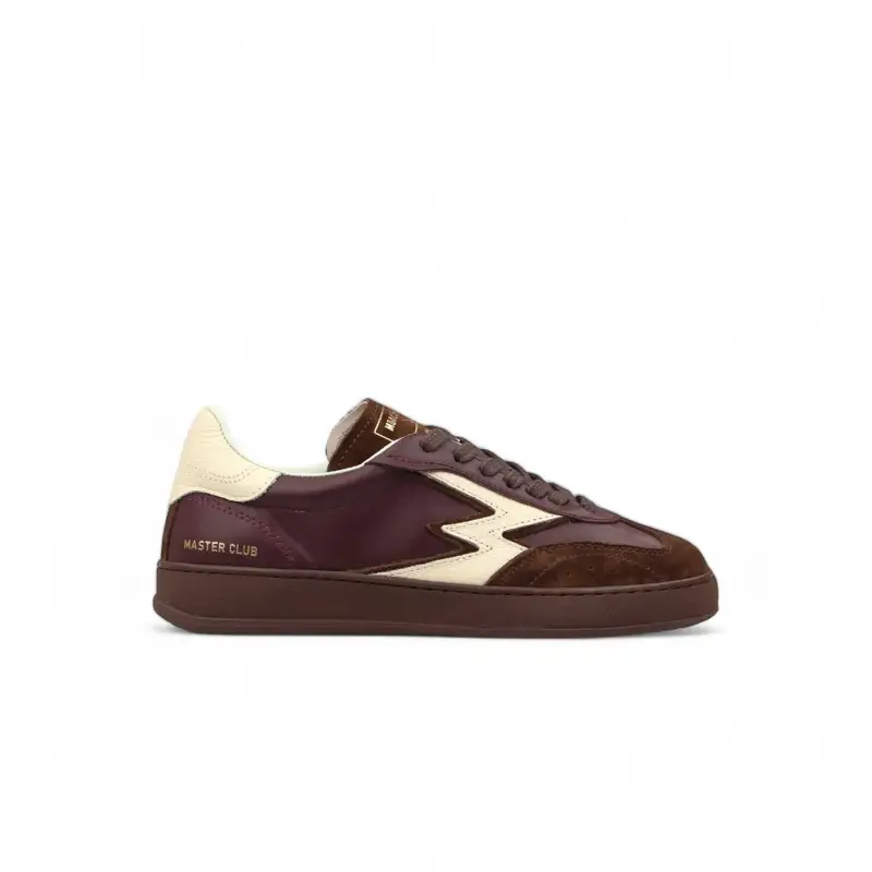SNEAKER CLUB PELLE BORDEAUX SCURO