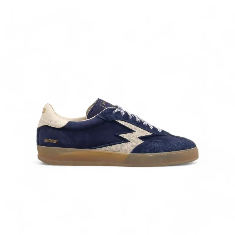 Sneaker Club suede blu