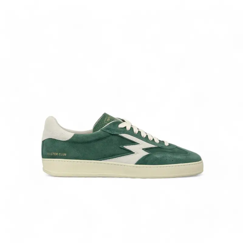 Sneaker Club Suede Verde Logo Off-White Uomo